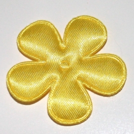 35mm gele bloem satijn