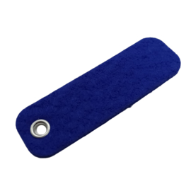 Sleutelhanger vilt rechthoek royal blauw  (18)