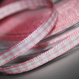 BabyRoze gingham Ruit band 4mm breed