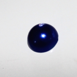 parel flatback 8mm donker blauw rond 6 stuks