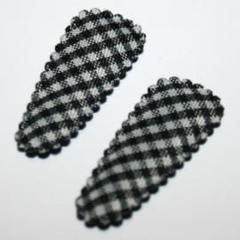 kniphoesjes zwart gingham geruit (3,5cm)