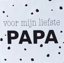 Sticker " Liefste Papa" 5 stuks