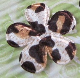 47mm dierenprint beige bruin