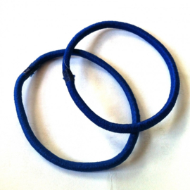 groot dun elastiek royal blue 6 stuks