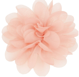 chiffon bloem zalm 6,5cm