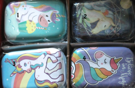 tinnen doosjes unicorn