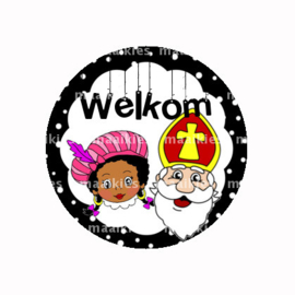 FB662 welkom sint en piet zwart