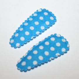 kniphoesje blauw polkadot (3,5cm)