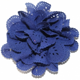 Bloem met gaatjes royal blauw 8cm