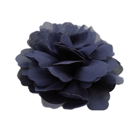 Chiffon bloem navy (7cm)