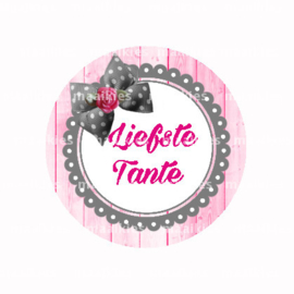 (FB605) Liefste tante roze grijs