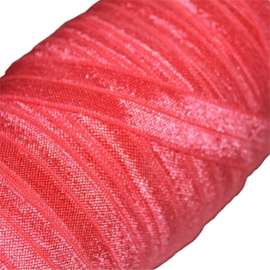 haarband elastiek donker coral /koraal (15mm)