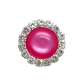 Strass flatback fuchsia 16mm