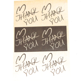 6 stickers 'thank you'
