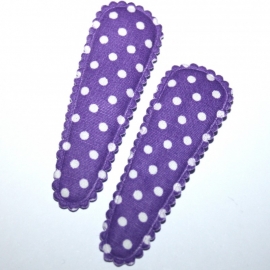 kniphoesje paars polkadot (5cm)