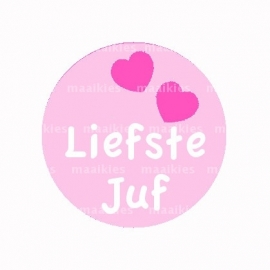 (FB387) Liefste juf roze