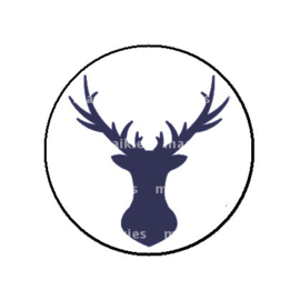 FB785 deer donker blauw