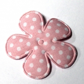 35mm polkadot bloem roze