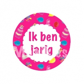 FB317 IK ben jarig felroze