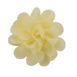 5cm bloem pastel geel