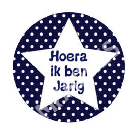 BSO12 HOERA IK BEN JARIG NAVY