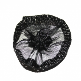 rozet organza zwart 35mm