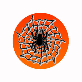 FB915 spinnenweb oranje