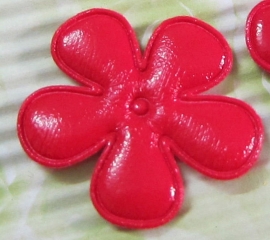 35mm vinyl bloem rood