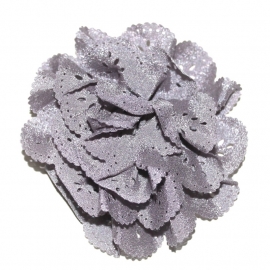 Bloem met gaatjes grijs (8cm)