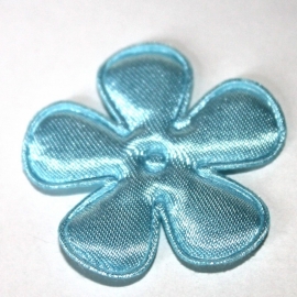 35mm babyl blauw bloem satijn