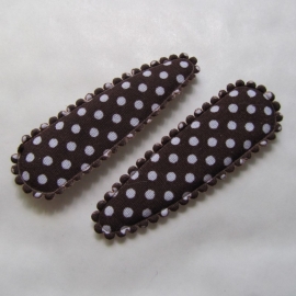 bruine polkadot hoesje (5cm)