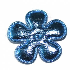 25mm metallic bloem blauw