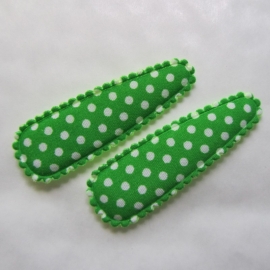 appel/limegroene polkadot hoesje (5cm)