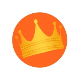 (FB44) kroon oranje