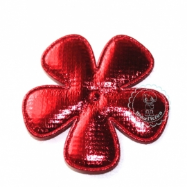 47mm metallic bloem rood