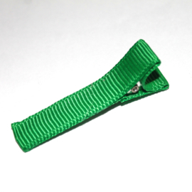 Alligator clip bekleed met groen lint