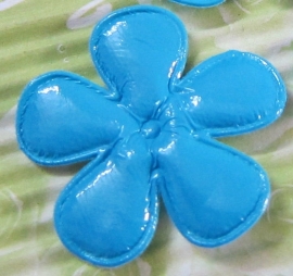 47mm vinyl bloem blauw