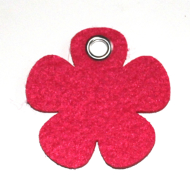 vilten sleutelhanger  bloem ( 36 kleuren)