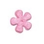 25mm fluweel roze bloem