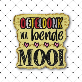 Wa bende mooi embleem