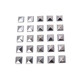 Pyramides plain zilver 9 mm
