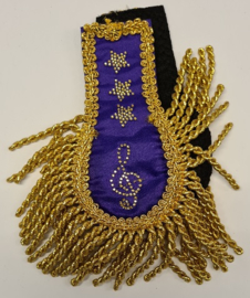 Epaulletten paars/goud Schumersdurp