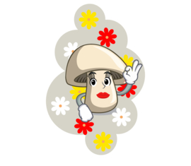 Teskesdurper wolk met bloemen
