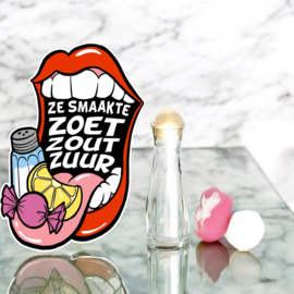 Ze smaakte zoet zout zuur
