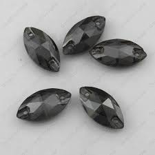 Sew on glas Eye klein  Black Diamond