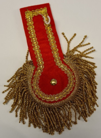 Epauletten basis rood/goud