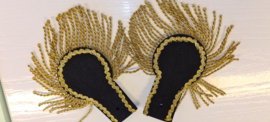 Epauletten zwart goud