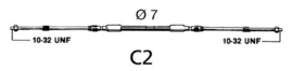 Bedieningskabel | C2 | 06 foot | Ultraflex