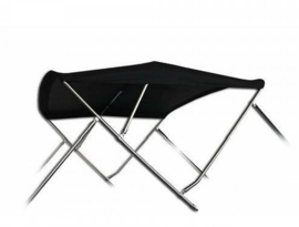 Biminitops | Sunmaster | RVS | 3BOW | XL Line | Hoogte 115 cm | Zwart