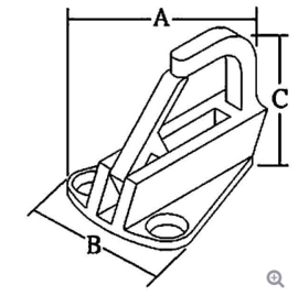 Fenderhaak | RVS | Model 078775